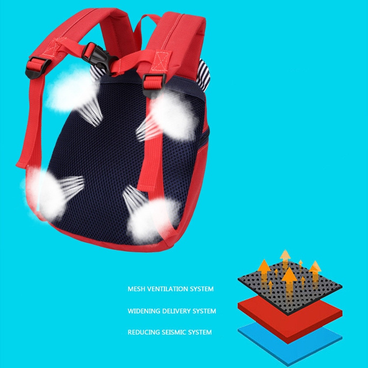 Kid's Bear Patterned Oxford School Bag