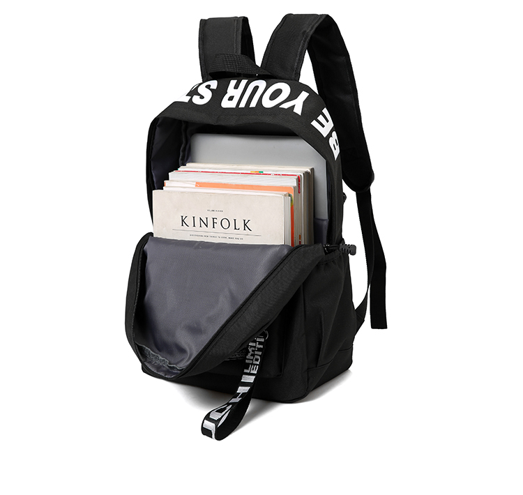 Teenager's Letter Printed School Backpack