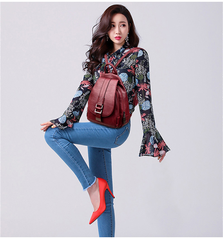 Leather Backpack for Women