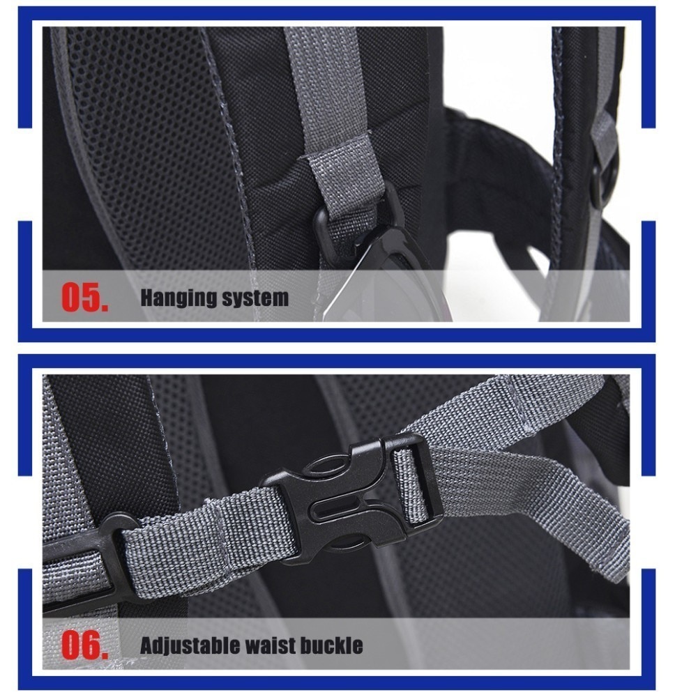 50L Waterproof Camping Backpack